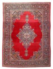 Kashan Medaillonspiegelteppich Persien, um 1970, Wolle auf B…