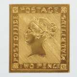 Gold-Briefmarke Gelbgold 999,9 ca. 11,77 g, 6. Auflage, reve… - фото 1