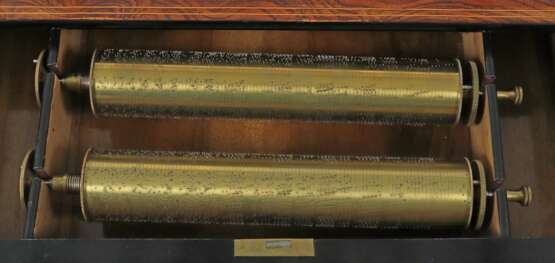 Walzenspieldose Bremond mit 6 Melodiewalzen und dazugehörige… - photo 2