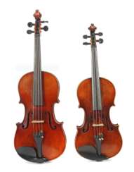 1 Geige und 1 Bratsche mit 3 Bögen ca. Mitte/2. Hälfte 20. J…