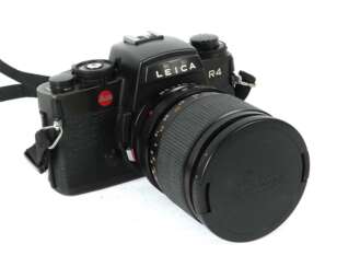 Leica-Kamera ''R4'' mit 3 Objektiven: Leica Vario-Elmar-R 1:…