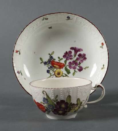Tasse mit Unterer Herzoglich Aechte Porcelain Fabrique, Ludw… - Foto 1