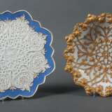 2 Meissen-Prunkteller nach 1850 bzw. nach 1934, Porzellan, g… - Foto 1
