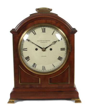 Bracket Clock England, 19. Jh./um 1900, Emaillezifferblatt m… - фото 1