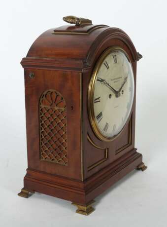 Bracket Clock England, 19. Jh./um 1900, Emaillezifferblatt m… - photo 3