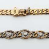 Panzerarmband mit Diamanten um 1910, Gelbgold 585, ca. 14,5… - photo 1