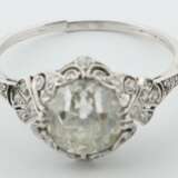 Schöner Art Déco-Ring mit Diamanten 1930er Jahre, Platin ca.… - фото 2
