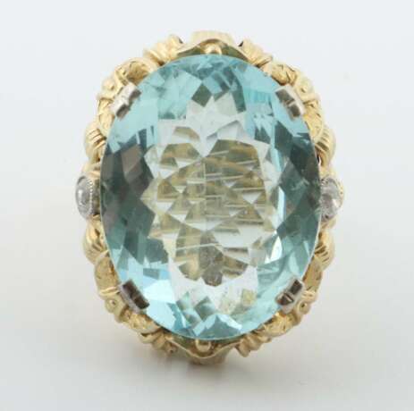 Prächtiger Ring 20. Jh., Gelbgold 585, ca. 8,4 g, dekorative… - photo 1