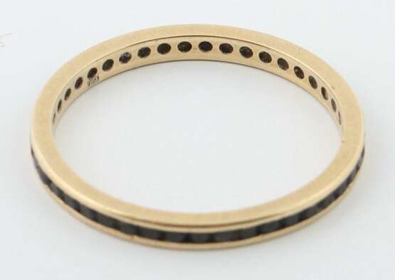 Memory-Ring modern, Gelbgold 750, ca. 2,12 g, umgehend mit S… - Foto 2