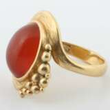 Ring mit Carneol modern, Gelbgold 750, ca. 6,43, besetzt mit… - photo 2