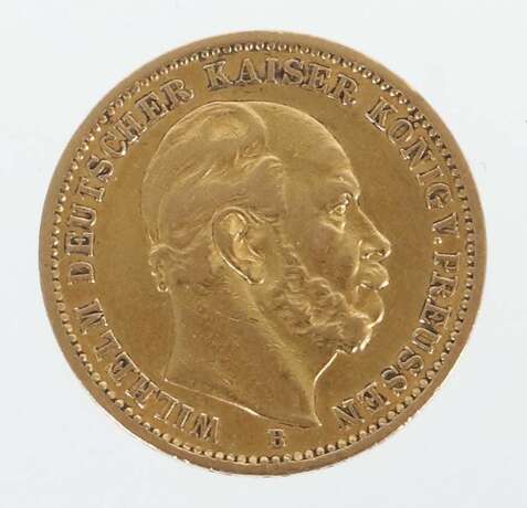 20 Mark-Goldmünze Deutsches Reich, 1878, Gold 900, ca. 7,90… - фото 1