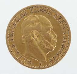 20 Mark-Goldmünze Deutsches Reich, 1878, Gold 900, ca. 7,90…