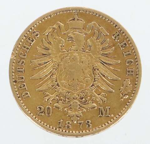 20 Mark-Goldmünze Deutsches Reich, 1878, Gold 900, ca. 7,90… - photo 2