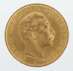 20 Mark-Goldmünze Deutsches Reich, 1911, Gold 900, ca. 7,96…