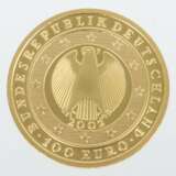 Erste deutsche 100 Euro-Goldmünze 2002, Feingold 999,9, ca.… - фото 2