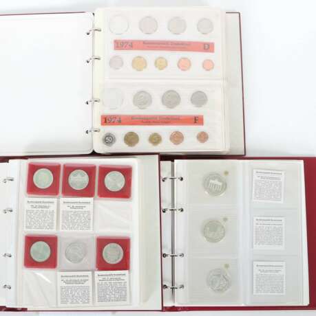 Sammlung DM-Münzen best. aus: 25x 10 DM-Silbermünzen, 20 DM-… - Foto 1