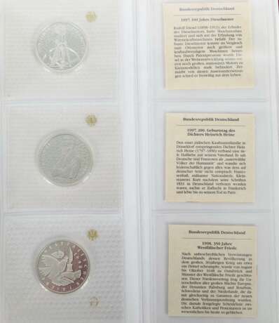 Sammlung DM-Münzen best. aus: 25x 10 DM-Silbermünzen, 20 DM-… - Foto 5