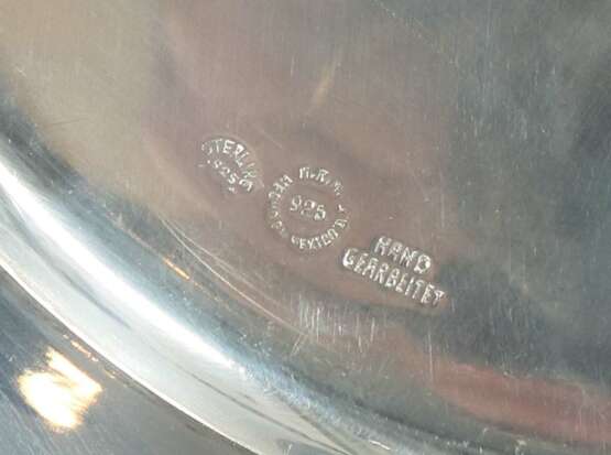 Platzteller Mexiko, Sterlingsilber, ca. 570 g, runder schlic… - photo 2