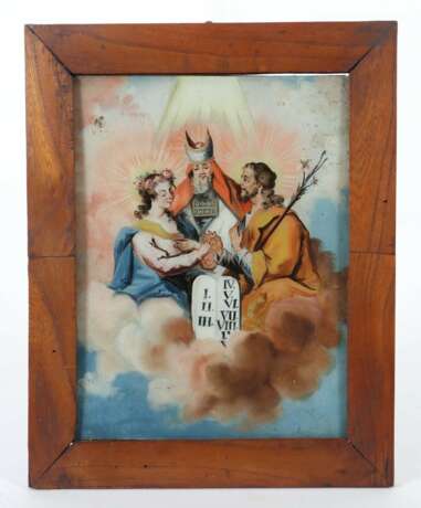 Hinterglasbild ''Hochzeit der Jungfrau Maria mit Josef'' 18.… - photo 2