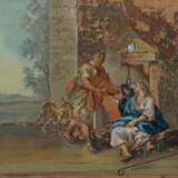 Hinterglasbild ''Jacob und Rachel'' 18. Jh., wohl Oberammerg… - фото 1