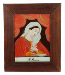 Hinterglasbild ''Heilige Marta'' 19. Jh, wohl Oberammergau,…