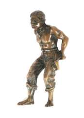 Bildhauer des 19./20. Jh. ''Sklave'', Bronze, patiniert, vol…
