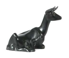 Bildhauer des 20. Jh. ''Antilope'', Bronze, patiniert, vollp…