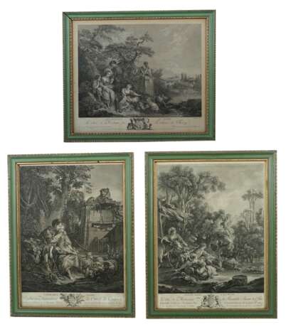 Boucher, Francois nach 1703 - 1770. 3 Original Kupferstiche,… - фото 1