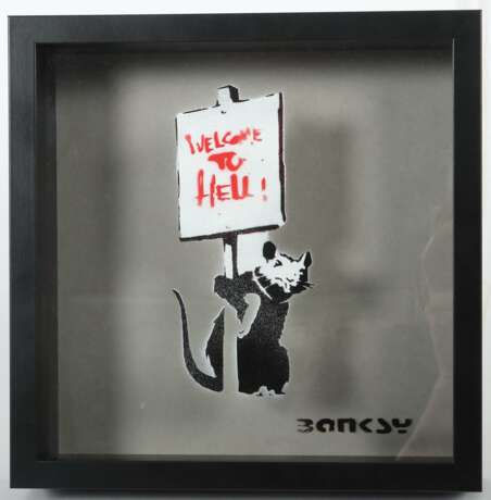 Banksy 1974. ''Welcome to Hell'', Dismal Shadow Box mit der… - photo 1