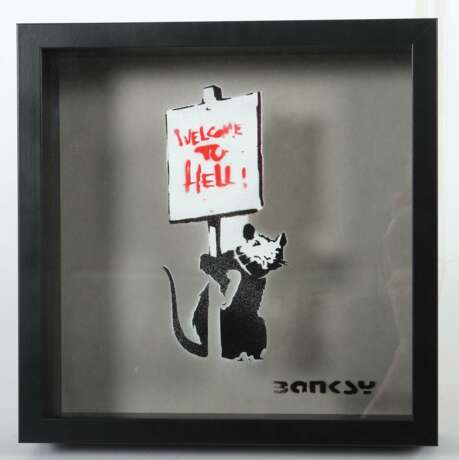 Banksy 1974. ''Welcome to Hell'', Dismal Shadow Box mit der… - Foto 2