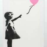 Banksy 1974. ''The Ballon Girl'', verso auf Keilrahmen hands… - фото 2