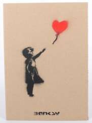Banksy 1974. ''The Ballon Girl'', verso handschriftlich bez.…
