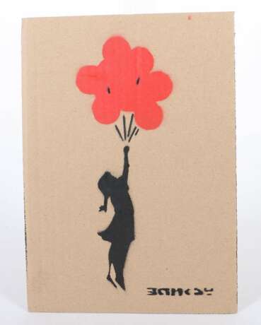 Banksy 1974. ''Floating Ballon Girl'', verso handschriftlich… - photo 2