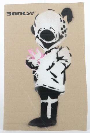 Banksy 1974. ''Space Girl'', verso handschriftlich bez., dat… - photo 1