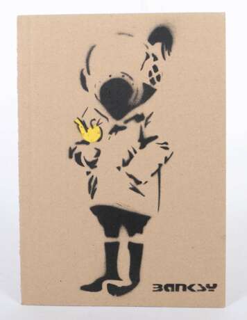 Banksy 1974. ''Space Girl'', verso handschriftlich bez., dat… - photo 2