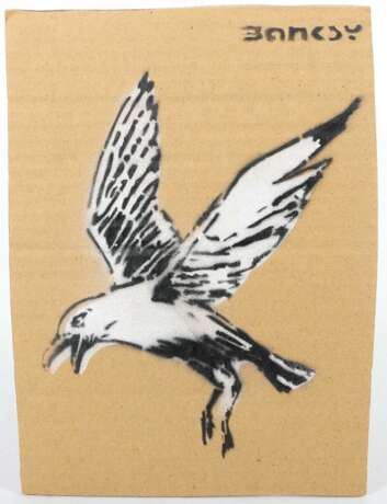 Banksy 1974. ''Vogel'', verso handschriftlich bez., dat. '15… - photo 1