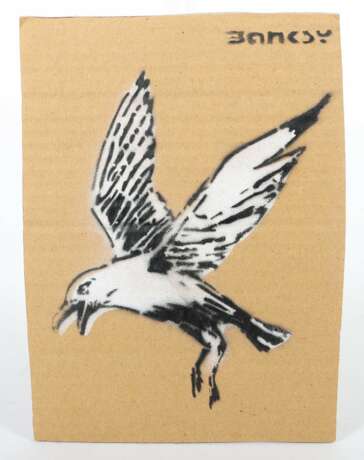 Banksy 1974. ''Vogel'', verso handschriftlich bez., dat. '15… - photo 2