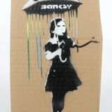 Banksy 1974. ''Umbrella Girl'', verso handschriftlich bez.,… - фото 2