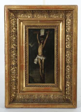 Kirchenmaler des 17./18. Jh. ''Christus am Kreuz'', mit nach… - Foto 2