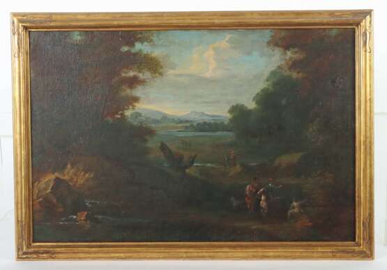Maler des 18. Jh. ''Landschaft'', Blick aus einem Waldstück… - фото 2