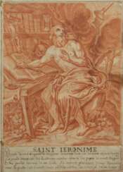 Maler des 18. Jh. ''Heiliger Hieronymus'', Darstellung des s…