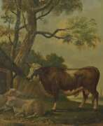 Обзор. Maler des 18./19. Jh. ''Kuh mit Schafen'', Landschaftsdarste…
