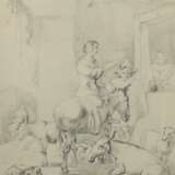 Zeichner des 19. Jh. ''Frau auf einem Esel'', Darstellung vo… - photo 1