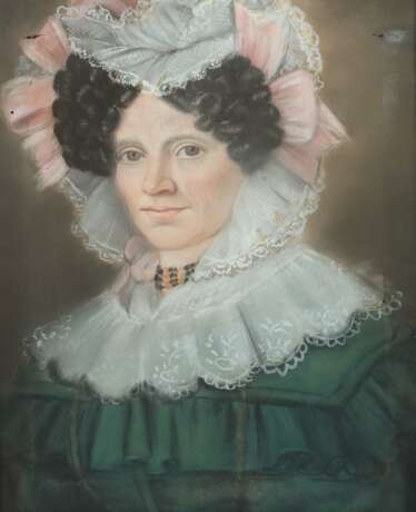 Maler des 19. Jh. ''Caroline Freifrau von Werthern'', Halbpo… - Foto 1