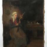Porter, H. Maler des 19. Jh.. ''Die Spinnerin'', an einem Of… - Foto 2