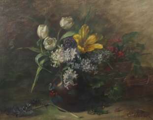 Rettich, Clara Stuttgart 1860 - 1919, Malerin. ''Blumenstill…