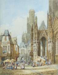 Schäfer, Henry 1833 - 1916, deutscher Maler. ''Kathedrale St…