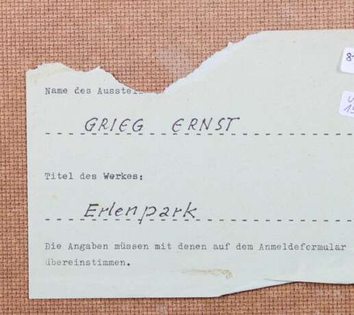 Grieg, Ernst bei Baden-Baden 1919 - 2005 Bad Waldsee, deutsc… - Foto 4