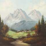 Maler des 20. Jh. ''Allgäuer Alpen'', Blick auf eine Talland… - photo 1