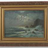 Maler des 20. Jh. ''Vollmond über Felsenküste'', nächtliche… - Foto 2